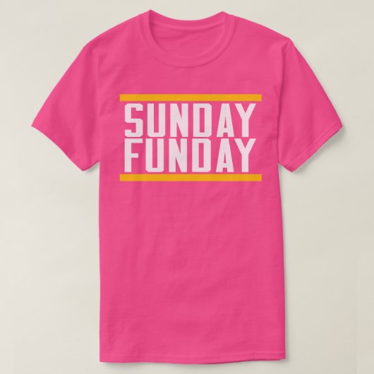 Zondag Funday 1 T-shirt (Design voorkant)
