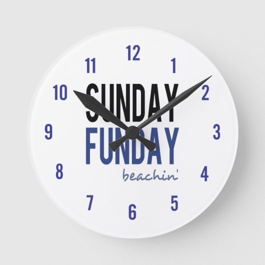 Zondag funday Beachin' Ronde Klok (Voorkant)