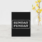 Zondag Funday Brunch Football Sports BBQ Kaart (Gele Bloem)