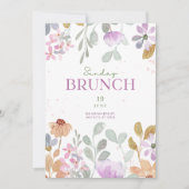 Zondag Funday Brunch Uitnodiging - Elegant & Custo (Voorkant)