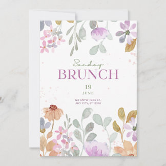 Zondag Funday Brunch Uitnodiging - Elegant & Custo