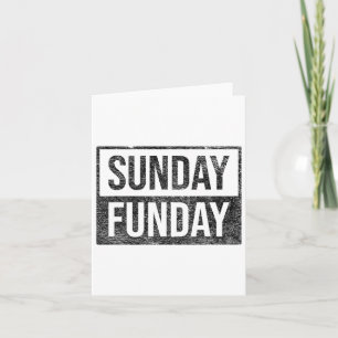 Zondag Funday Brunch Voetbal Sport BBQ Kerk Kaart