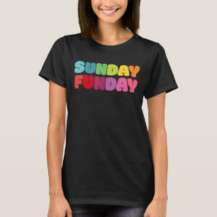 Zondag Funday Rainbow Color Party T-shirt 1