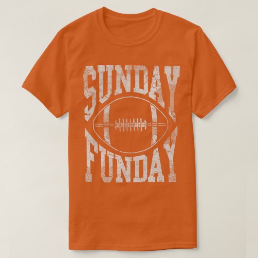 Zondag Funday Retro Fade T-shirt (Design voorkant)