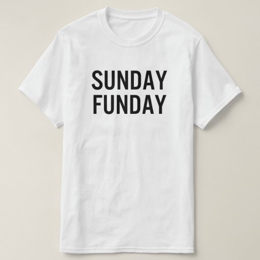 Zondag Funday T-shirt (Design voorkant)