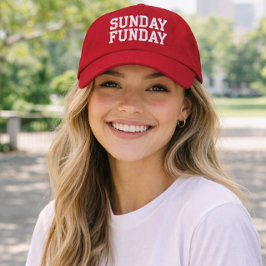 'Zondag Funday' Voetbalweekend, Golfbaan Cadeau Geborduurde Pet