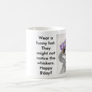 Zondag-ga-aan-vergaderend pet koffiemok