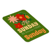 ZONDAG Geen Evenementen Vandaag Magnet boho kleurr Magneet (Rechterzijde)