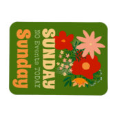 ZONDAG Geen Evenementen Vandaag Magnet boho kleurr Magneet (Horizontaal)