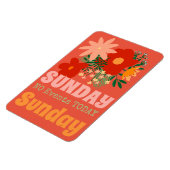 ZONDAG Geen Evenementen Vandaag Magnet boho kleurr Magneet (Linkerzijde)