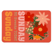 ZONDAG Geen Evenementen Vandaag Magnet boho kleurr Magneet (Horizontaal)