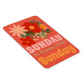 ZONDAG Geen Evenementen Vandaag Magnet boho kleurr Magneet (Rechterzijde)