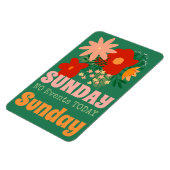 ZONDAG Geen Evenementen Vandaag Magnet boho kleurr Magneet (Linkerzijde)