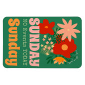 ZONDAG Geen Evenementen Vandaag Magnet boho kleurr Magneet (Horizontaal)