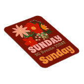 ZONDAG Geen Evenementen Vandaag Magnet boho kleurr Magneet (Rechterzijde)