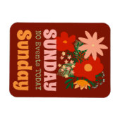 ZONDAG Geen Evenementen Vandaag Magnet boho kleurr Magneet (Horizontaal)