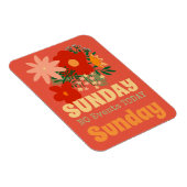 ZONDAG Geen Evenementen Vandaag Magnet boho kleurr Magneet (Rechterzijde)