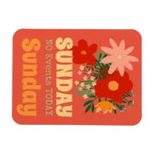 ZONDAG Geen Evenementen Vandaag Magnet boho kleurr Magneet (Horizontaal)