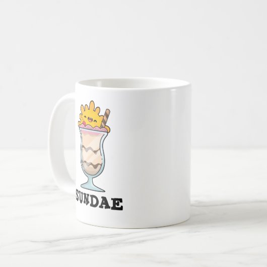 Zondag Grappige Zondag Ijs Pun Koffiemok (Voorkant links)