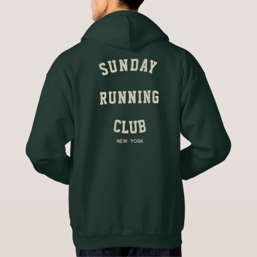 Zondag Hardloopclub Matching Group Hoodie (Achterkant)