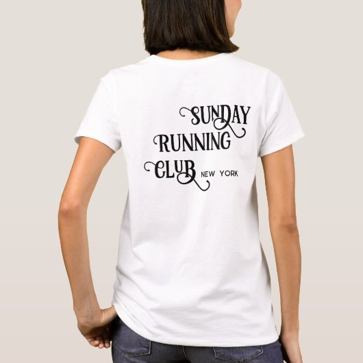 Zondag Hardloopclub Matching Group T-shirt (Achterkant)