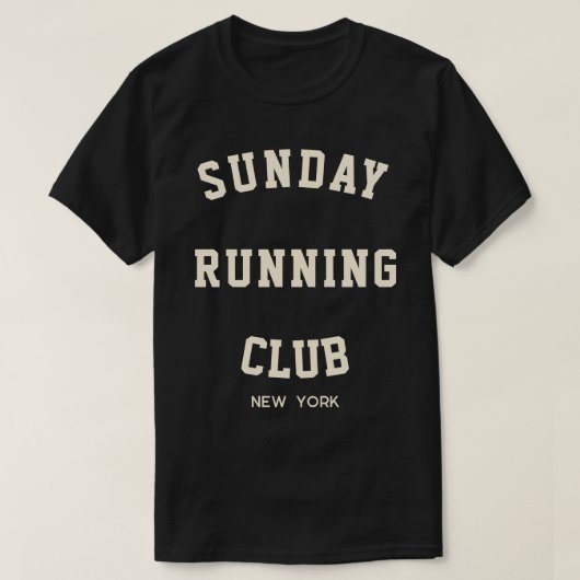 Zondag Hardloopclub Matching Group T-shirt (Design voorkant)