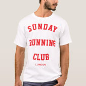 Zondag Hardloopclub Matching Group T-shirt (Voorkant)