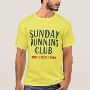 Zondag Hardloopclub Motivatie Run Club T-shirt