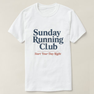 Zondag Hardloopclub Motivatie Run Club T-shirt