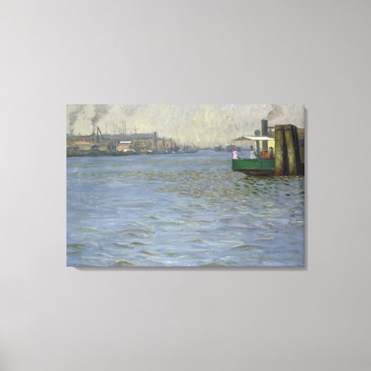 Zondag in de atmosfeer van de Elbe Canvas Afdruk (Voorkant)