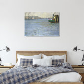 Zondag in de atmosfeer van de Elbe Canvas Afdruk (Insitu (Slaapkamer))