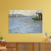 Zondag in de atmosfeer van de Elbe Canvas Afdruk (Insitu (Woonkamer))