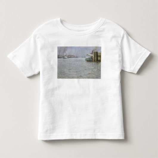 Zondag in de atmosfeer van de Elbe Kinder Shirts (Voorkant)