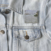 Zondag in de atmosfeer van de Elbe Vierkante Button 5,1 Cm (In situ)