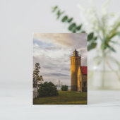 Zondag in de stad Mackinaw Briefkaart (Staand voorkant)