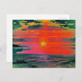 Zondag in de winter, kunstwerk van Arkhip Kuindzhi Briefkaart (Voorkant / Achterkant)