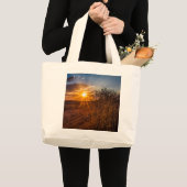 Zondag in de woestijn van Kalahari, Namibië Grote Tote Bag (Voorkant (product))