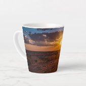 Zondag in de woestijn van Kalahari, Namibië Latte Mok (Linkerhoek)