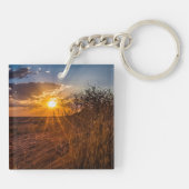 Zondag in de woestijn van Kalahari, Namibië Sleutelhanger (Achterkant)