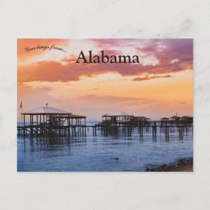 Zondag in Fairhope Alabama Briefkaart