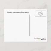 Zondag in het Briefkaart van New Mexico (Achterkant)