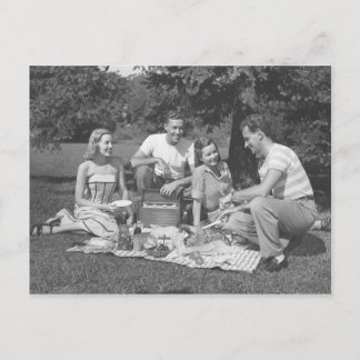 Zondag in het park met vrienden briefkaart