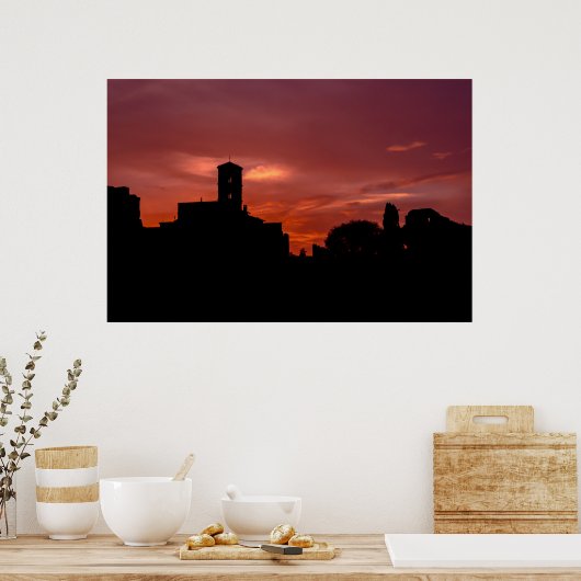 Zondag in het poster van Rome (Keuken)