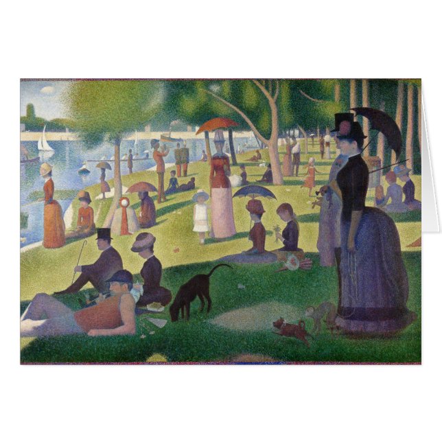 Zondag in La Grande Jatte Seurat Painting (Voorkant Horizontaal)