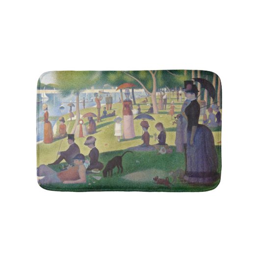 Zondag in La Grande Jatte Seurat Painting Badmat (Voorkant)