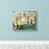 Zondag in La Grande Jatte Seurat Painting Canvas Afdruk (Insitu (Houten vloer))
