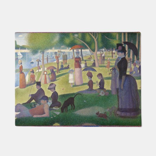 Zondag in La Grande Jatte Seurat Painting Deurmat (Voorkant)