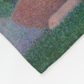 Zondag in La Grande Jatte Seurat Painting Fleece Deken (Hoek)