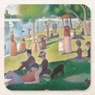 Zondag in La Grande Jatte Seurat Painting Kartonnen Onderzetters