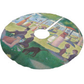 Zondag in La Grande Jatte Seurat Painting Kerstboom Rok (Gekanteld)